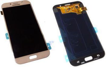 Дисплей Samsung A720 Galaxy A7 із сенсором Рожевий/Pink оригінал , GH97-19723D