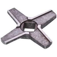 Ніж односторонній 00755469 для м'ясорубок Zelmer NR8 86.3107, D=54mm, s=9mm, отвір=10x10mm