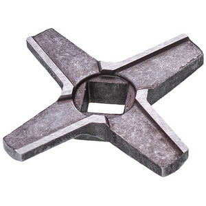 Ніж односторонній 00755469 для м'ясорубок Zelmer NR8 86.3107, D=54mm, s=9mm, отвір=10x10mm