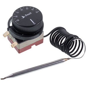 Терморегулятор WHD90E для бойлера 220V 16A Tmax = 90°C + ручка управління (довжина капілярної трубки 1000mm)