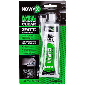 Силіконовий герметик високотемпературний прозорий Nowax NX34309 85g