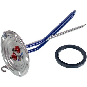 Тен відкритий для бойлера Ariston 65115909 1500W L=290mm фланець 124mm (анод M5)