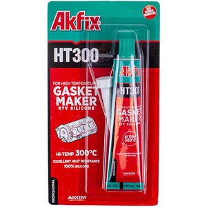 Силіконовий герметик термостійкий червоного кольору Akfix HT300 50g