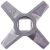 Ніж двосторонній для м'ясорубки Zelmer 10003883 ZMMA028X (2 шт.) D=55.5mm s=5mm Отвір=10x10mm NR8
