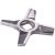 Ніж двосторонній для м'ясорубки Zelmer 10003883 ZMMA028X (2 шт.) D=55.5mm s=5mm Отвір=10x10mm NR8