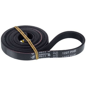 Ремінь чорний Hutchinson 1227H6 PHE для пральної машини 1024099 (еластичний, 6 клинів, профіль H)