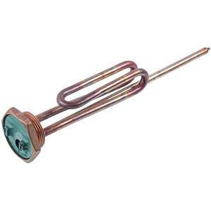 Тен мідний 1500W для бойлера Thermowatt 182315, L=265mm, гайка 54mm (анод M5)
