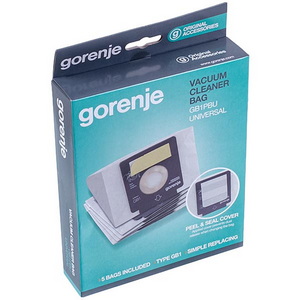Мішки одноразові (5шт) + моторний фільтр для пилососа Gorenje 570741