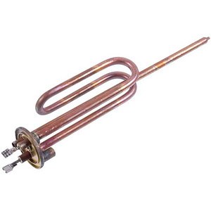 Фланцевий тен для бойлера Thermowatt 34001242 (мідний, з подовженими ніжками) 1500W, діаметр фланця 48mm (анод M6)