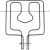 Верхній тен (гриль) 2700W (1100+1600W) для духовки Gorenje, артикул 564204, довжина 360mm, ширина 325mm