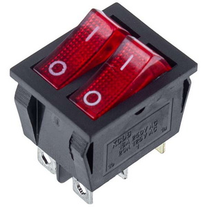 Подвійний вимикач для бойлера Balcik KCD6 (16A, 250V), 6 контактів