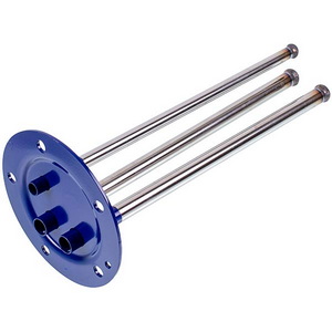 Фланець для бойлера Novatec, Chaika під сухі тени, артикул ASP000722, діаметр 140mm, довжина трубок 340/340/340mm (різьблення під анод M6)
