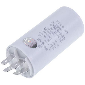 Конденсатор пусковий CBB60 16uF 450V для пральної машини (4 клеми, під гайку, розміри 40x70mm)