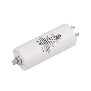 Конденсатор пусковий CBB60 25uF 450V для пральної машини (4 клеми, під гайку) 40x95mm