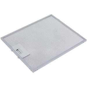 Жировий фільтр універсальний 250x300x8mm для витяжки (артикул: ASP000527, відстань між фіксаторами 45mm, між направляючими 126mm)