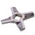Ніж двосторонній для м'ясорубки Zelmer ZMMA028X (A863109.00) 10003883 D=55.5mm s=5mm Отвір=10x10mm