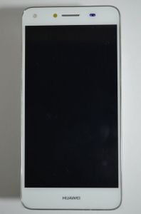 Дисплей Huawei Y5 II CUN-U29 с сенсором WHite&Pink в сборе со слуховым динамиком и шлейфом боковых кнопок, оригинал.