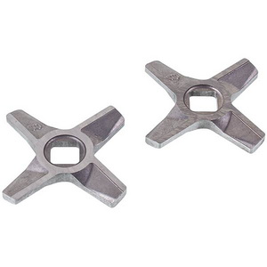 Ніж двосторонній для м'ясорубки Zelmer 10003883 ZMMA028X (2 шт.) D=55.5mm s=5mm Отвір=10x10mm NR8