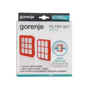 Фільтри HEPA для пилососа Gorenje HFGFAC 732742 + вихідний HEPA + мотора