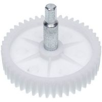 Шестерня з валом м'ясорубки Digital ASP000375 12x73mm, біла, 46 зубців