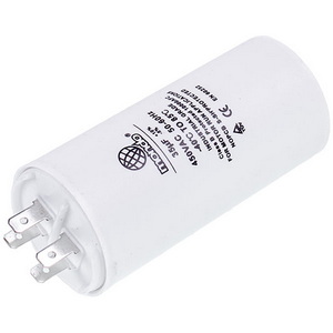 Конденсатор пусковий CBB60 35uF 450V для пральної машини (4 клеми, під гайку) 45x95mm