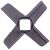 Ніж м'ясорубки Zelmer 00755469 D=54mm s=9mm Отвір=10x10mm NR8 ZMMA018X (A863107.00)