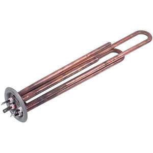 Фланцевий тен для бойлера Kawai 34013100000 2000W (мідний) L=310mm, діаметр фланця 64mm (анод M4)
