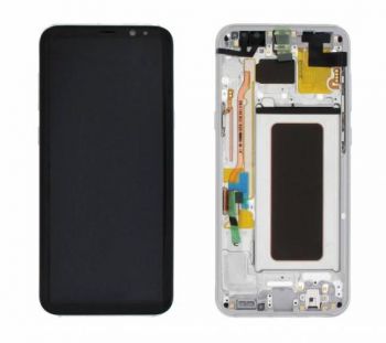 Дисплей Samsung G955 Galaxy S8 plus із сенсором Срібло/Silver оригінал , GH97-20470B