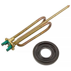 Фланцевий тен для бойлера Ariston 65122210 1500W (мідний) L=260mm, діаметр фланця 48mm (з анодом M5)