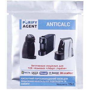 Засіб для видалення накипу 15g для кавомашин Wpro ANTICALC PURIFY AGENT