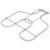 Нижній тен для духовки Gorenje 606417 1100W 360mm x 380mm