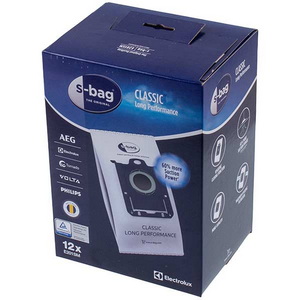Набір мішків для пилососів E201M S-BAG Classic Long Performance 12 шт. Electrolux 900168481