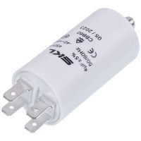 Конденсатор пусковий 4uF 450V для пральної машини SKL CAP507UN 30x60mm (4 клеми)