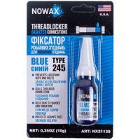 Клей фіксатор різьби NOWAX THREADLOCKER BLUE 10g для побутової техніки (артикул NX21139)