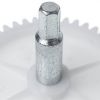 Шестерня з валом м'ясорубки Digital ASP000375 12x73mm, біла, 46 зубців