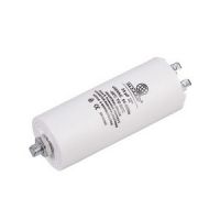 Конденсатор пусковий CBB60 25uF 450V для пральної машини (4 клеми, під гайку) 40x95mm