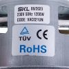 Двигун SKL для пилососа VAC021UN потужністю 1200 W, діаметр 130 mm, висота 34/109 mm