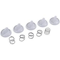Ручки регулювання з пружинами (5 шт.) для плити Gefest білий D=50mm H=41mm