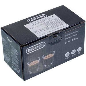 Склянки для кавомашини Delonghi набір 2 шт 90ml артикул 5513284151