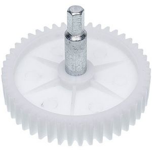 Шестерня з валом м'ясорубки Digital ASP000375 12x73mm, біла, 46 зубців