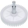 Шестерня з валом м'ясорубки Digital ASP000375 12x73mm, біла, 46 зубців