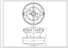 Двигун пилососа класичного типу 1400 W 220 V IRMATECH MOTOR VCM030 D=134 mm H=34/104 mm