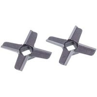 Ніж для м'ясорубки Zelmer 00755469 ZMMA018X (2 шт.) D=54mm s=9mm Отвір=10x10mm NR8
