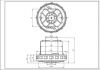 Двигун мийного пилососа DeLonghi 5119110031 1600 W D=131 mm H=129 mm