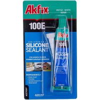Силіконовий герметик універсальний прозорий 50ml Akfix 100E
